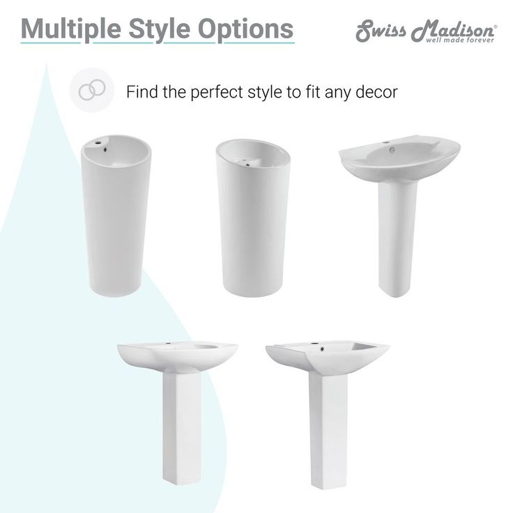 Swiss Madison Monaco Circular Basin Pedestal Sink in Glossy White