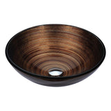 Posh Series Deco-Glass Vessel Sink in Coral Blue - Super Arbor
