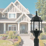 Erving Collection Outdoor Black Post Lantern