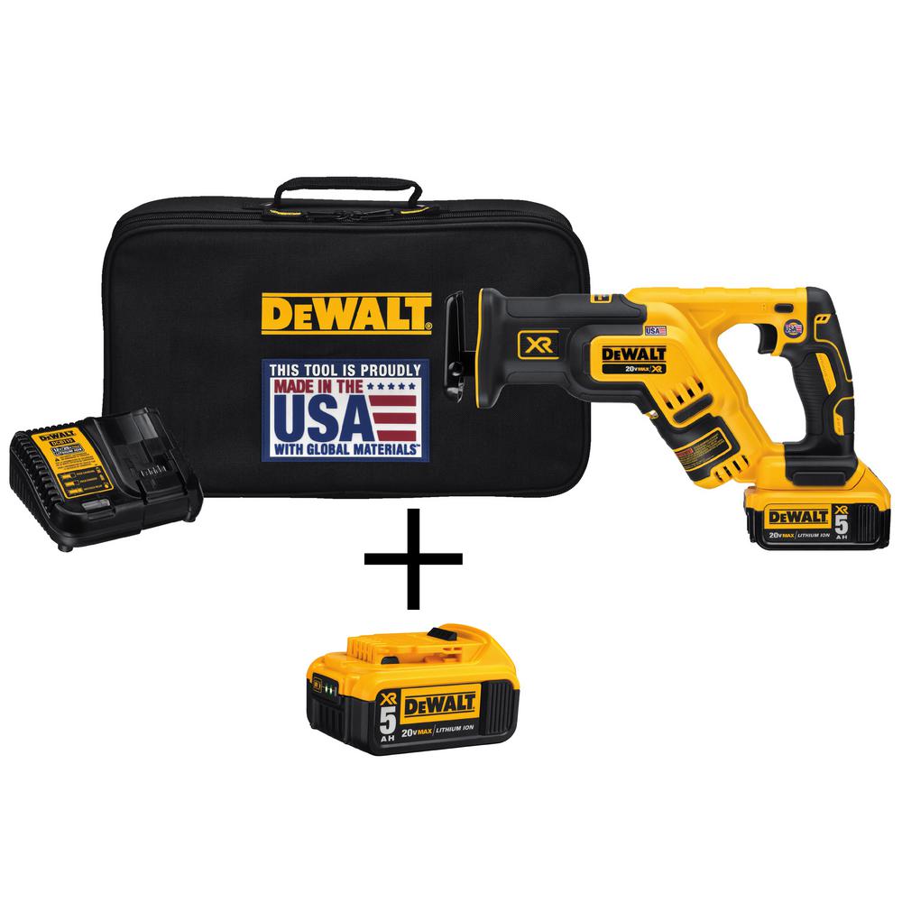 20-Volt MAX XR Lithium-Ion Cordless Brushless Compact Reciprocating Saw (Tool-Only) - Super Arbor