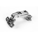165-Degree 35 mm Full Overlay Frameless Cabinet Door Hinges with Installation Screws (2-Pairs) - Super Arbor