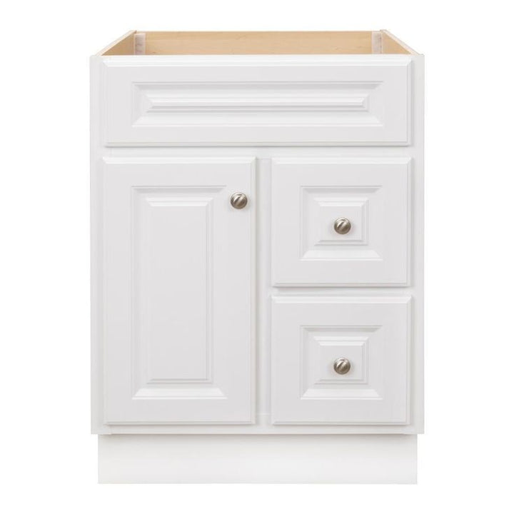 Hampton 24 in. W x 21 in. D x 33.5 in. H Bathroom Vanity Cabinet Only in White