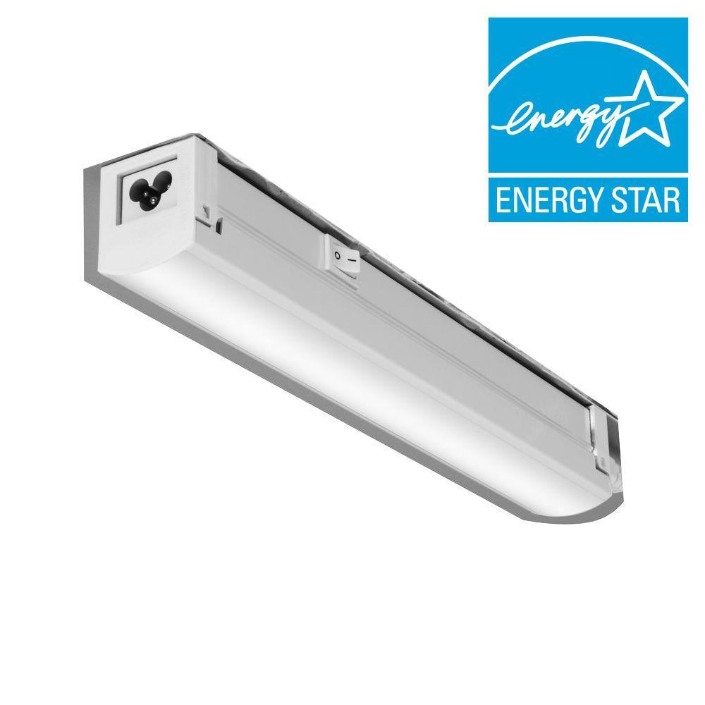 1 ft. 12-Watt Linkable LED White Integrated 4000K Strip Light Fixture