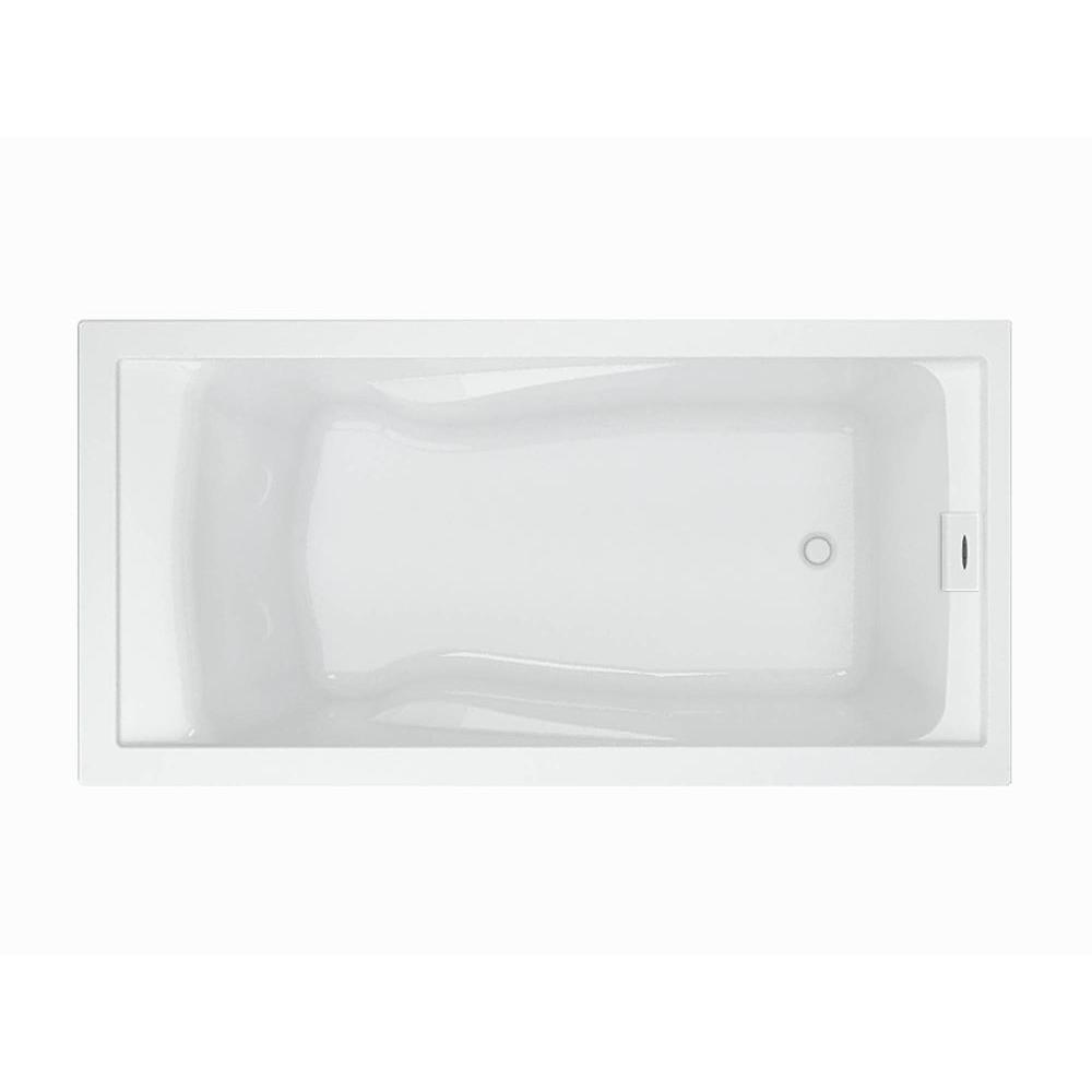 EverClean 6 ft. Reversible Deep Soak Drain Soaking Tub in White - Super Arbor