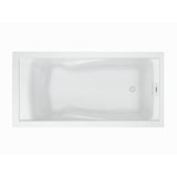 EverClean 6 ft. Reversible Deep Soak Drain Soaking Tub in White - Super Arbor
