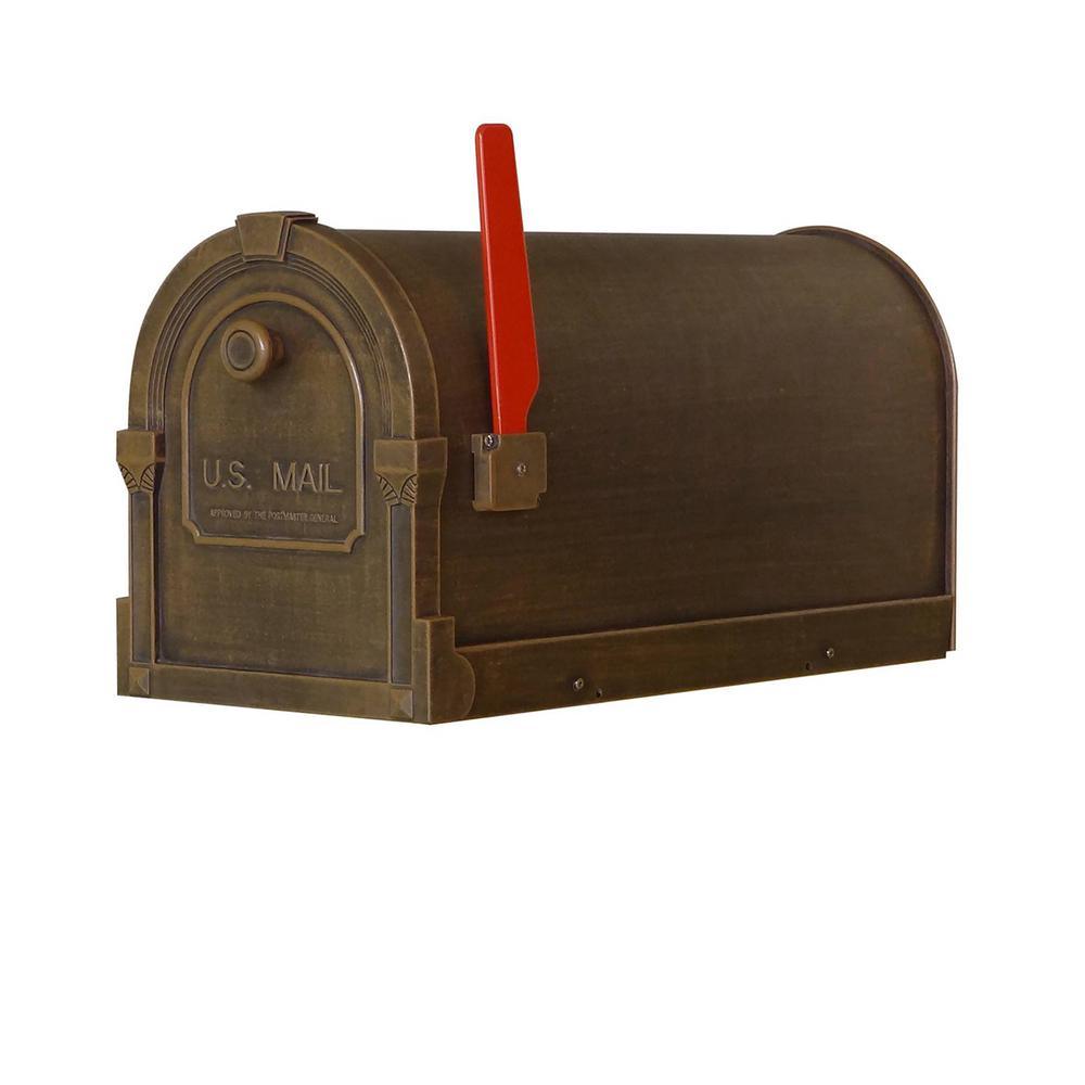 Savannah Copper Post Mount Mailbox - Super Arbor