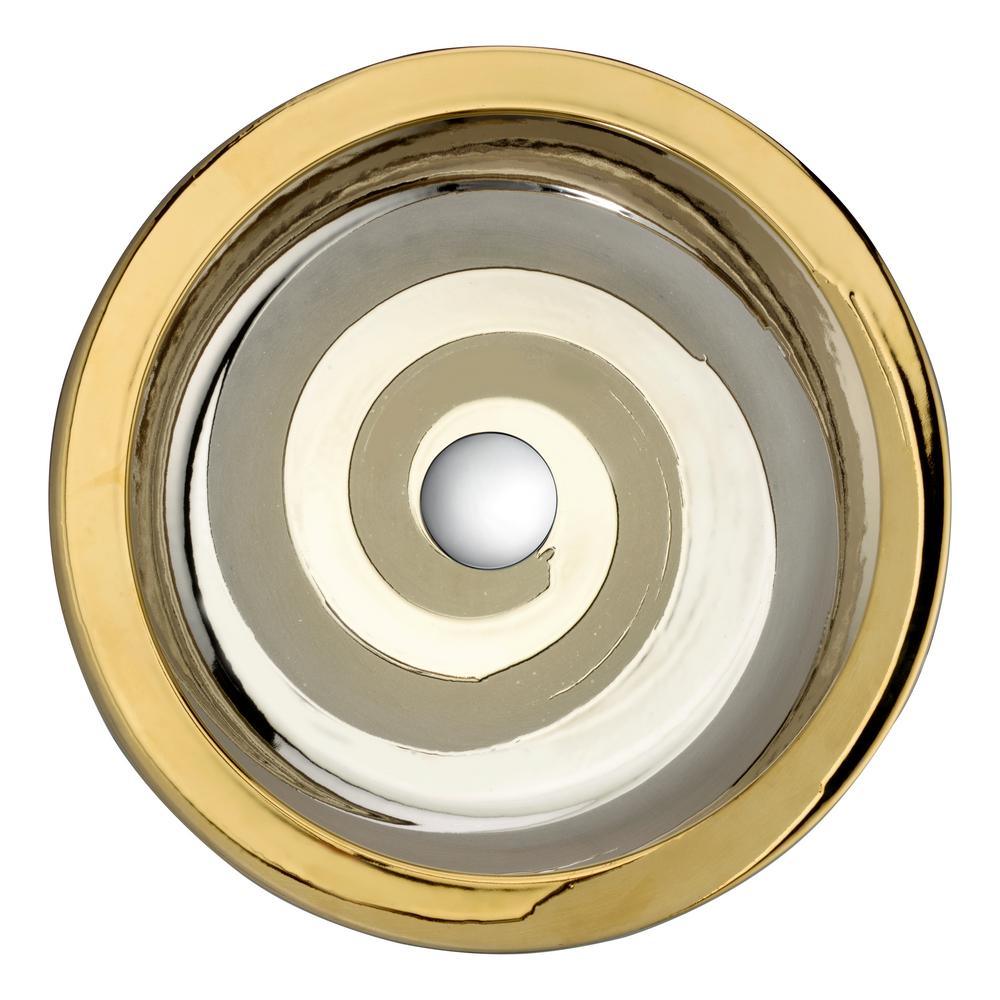 Levi Vessel Sink in Smoothed Gold - Super Arbor