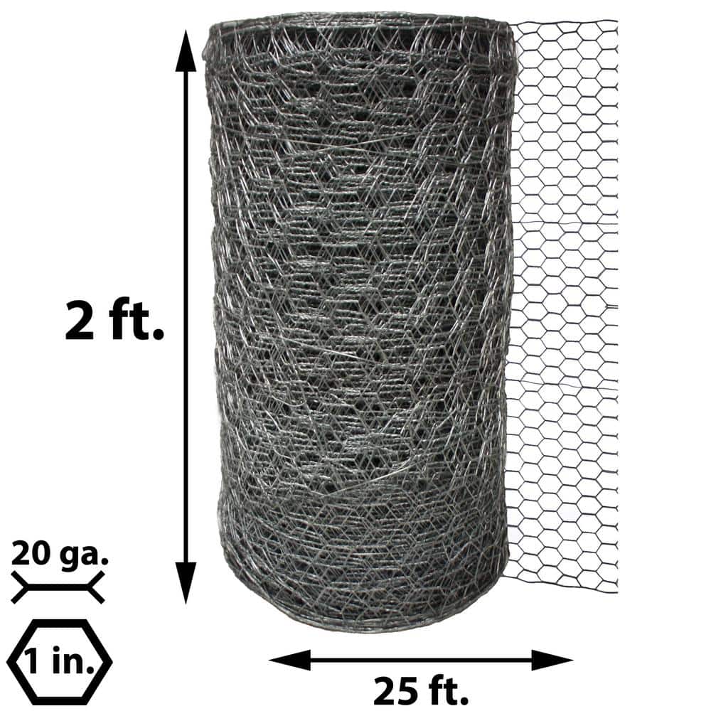 Acorn International 1 in. x 2 ft. x 25 ft. Poultry Netting