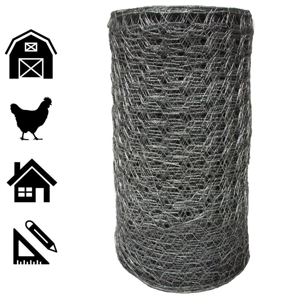 Acorn International 1 in. x 2 ft. x 25 ft. Poultry Netting
