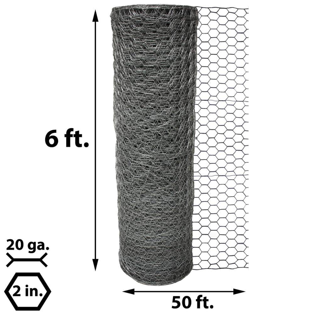 Acorn International 2 in x 6 ft. x 50 ft. Poultry Netting