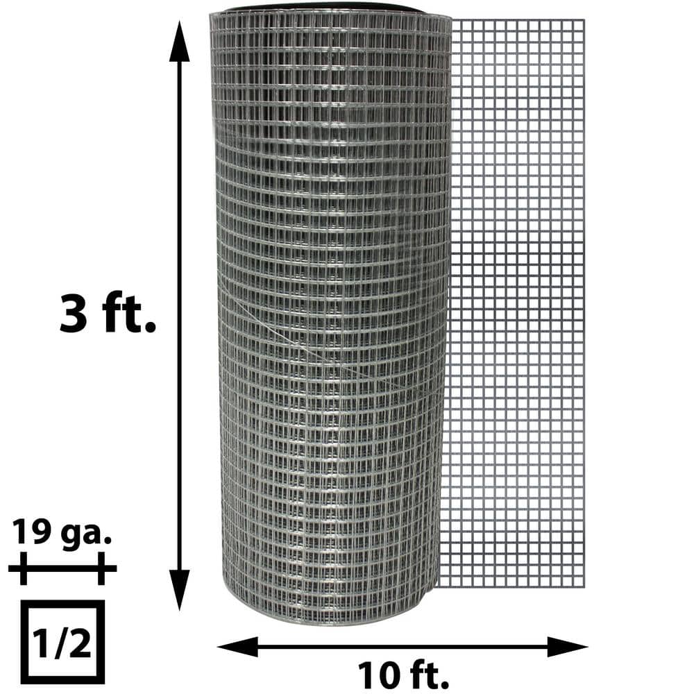 Acorn International 1/2 in. x 3 ft. x 10 ft. Hardware Cloth