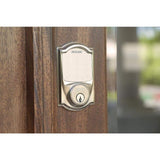 Camelot Satin Nickel Sense Smart Door Lock