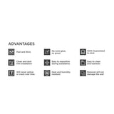 Crescendo Agati 9.73 in. W x 9.36 in. H Gray Peel and Stick Decorative Mosaic Wall Tile Backsplash (4-Pack) - Super Arbor