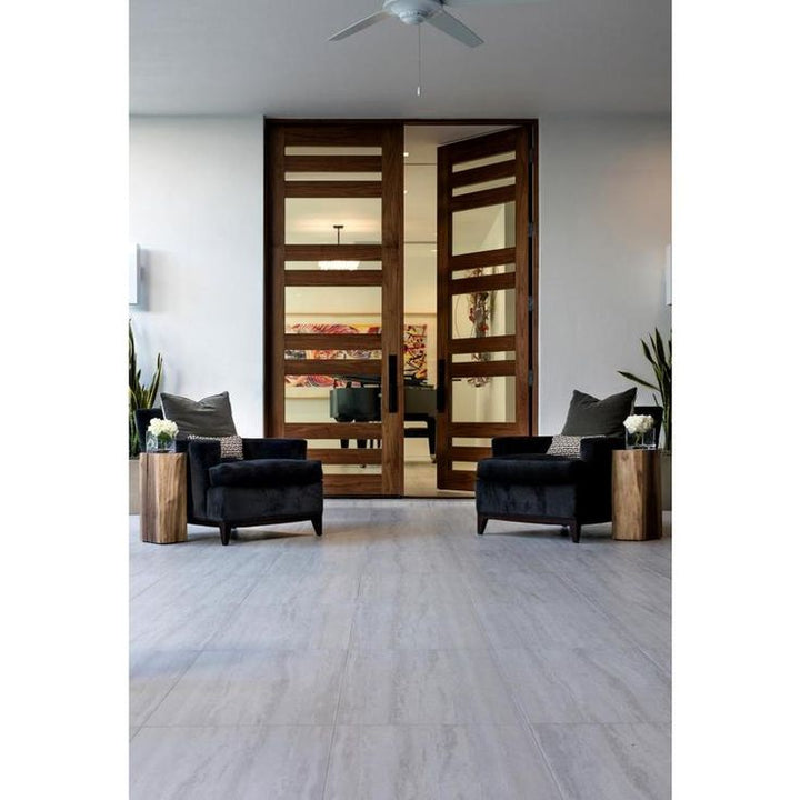 Emser ESPLANADE 2-Pack Trail 18-in x 36-in Glazed Porcelain Stone Look Floor and Wall Tile