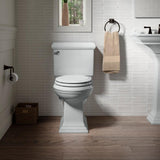 Memoirs Classic 2-piece 1.28 GPF Single Flush Elongated Toilet with AquaPiston Flush Technology in Ice Grey - Super Arbor
