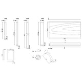 Brookings 42 in. x 3 in. Cabinet Filler Strip in White - Super Arbor