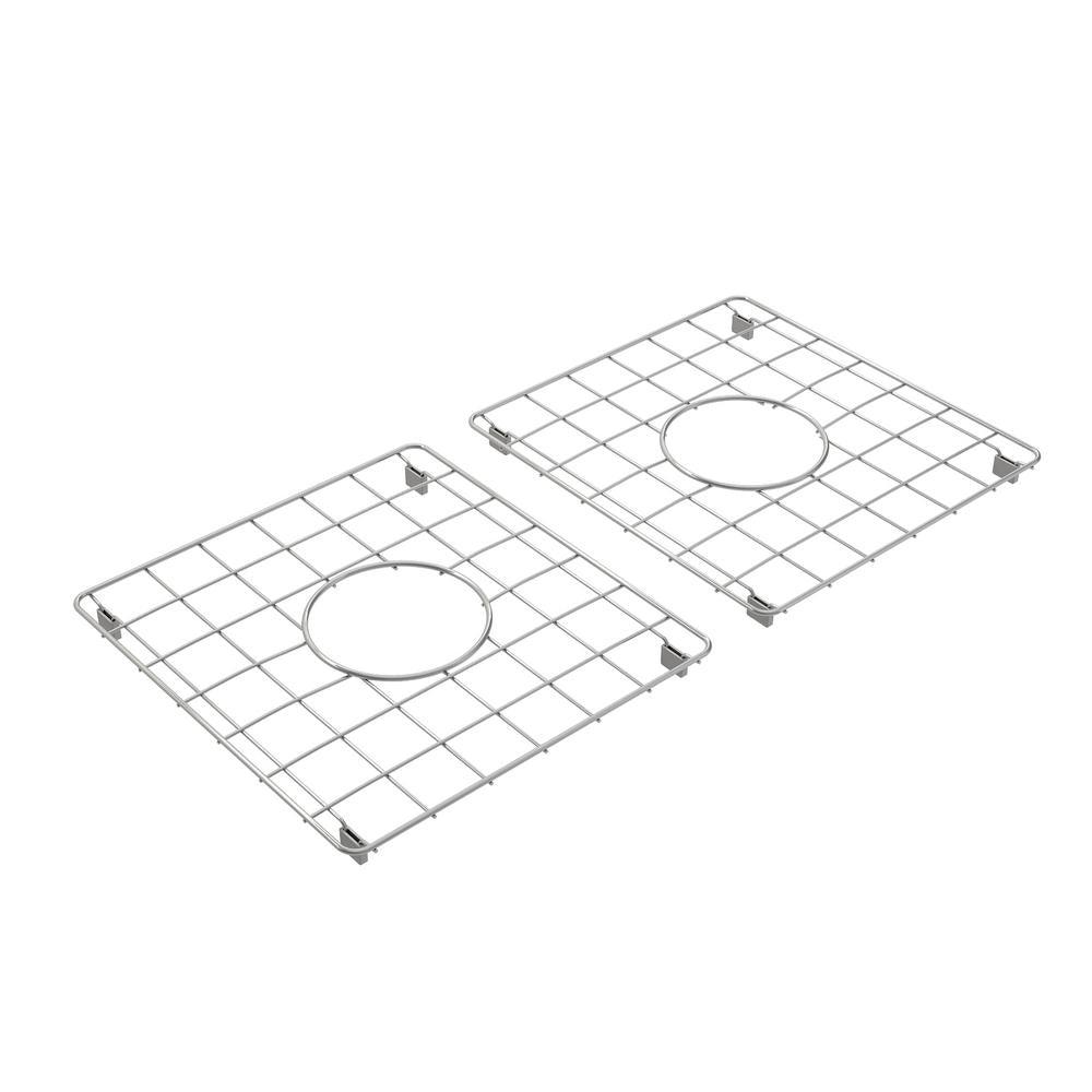 Farmhouse Apron-Front Fireclay 33 in. Double Bowl Kitchen Sink in White with Grid Set - Super Arbor