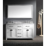 Caroline 60 in. W Bath Vanity Cabinet Only in White - Super Arbor
