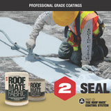 Roof Mate Top Coat 5 Gal. Tan Acrylic Reflective Elastomeric Roof Coating (15-Year Limited Warranty) - Super Arbor
