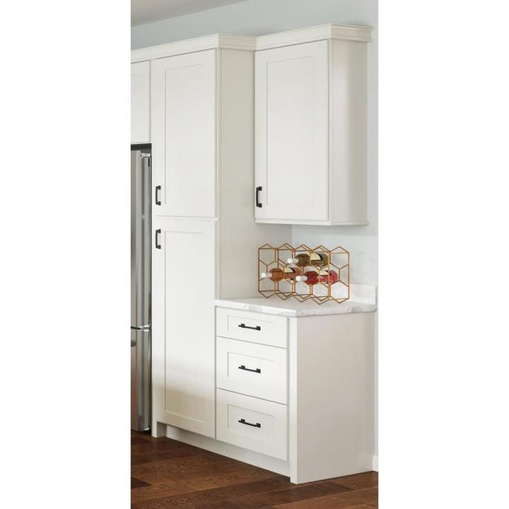 allen + roth Aveley 18-in W x 34.5-in H x 24-in D Linen Maple Drawer Base Semi-Custom Cabinet