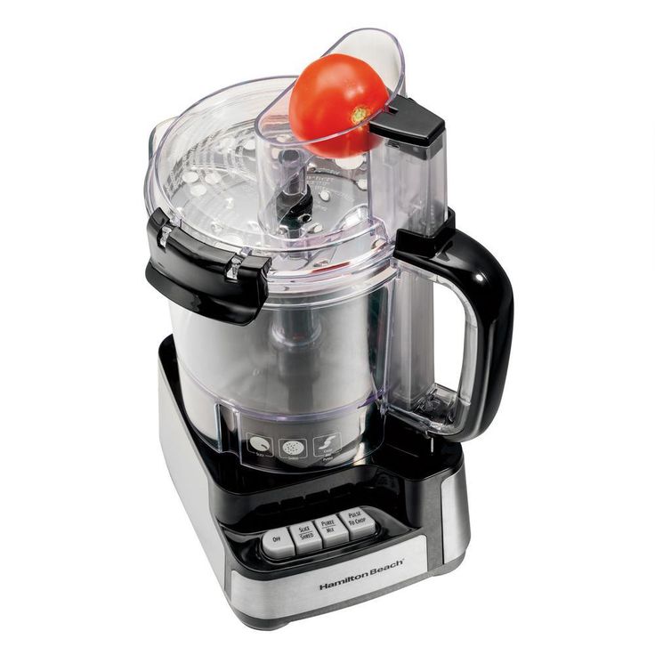 Stack and Snap 12-Cup 3-Speed Stainless Steel and Black Food Processor