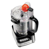 Stack and Snap 12-Cup 3-Speed Stainless Steel and Black Food Processor