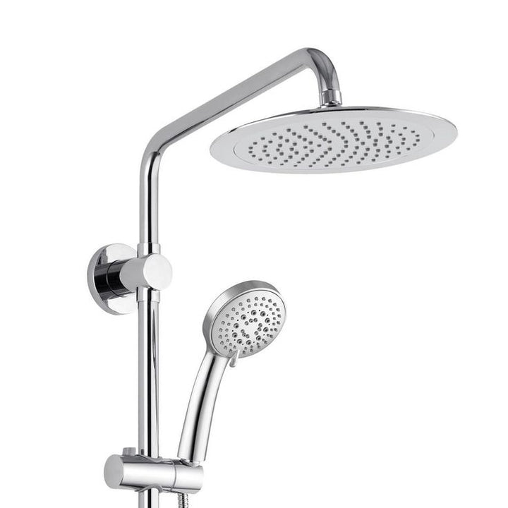 SeaBreeze 4-Spray Patterns 2.5 GPM 8 in. Wall Mount Dual Shower Heads in Chrome