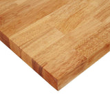 Sparrow Peak Rubberwood 6-ft Natural Straight Butcher Block Rubberwood Kitchen Countertop