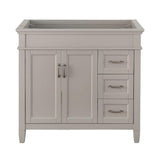 Ashburn 30 in. W x 21.63 in. D Vanity Cabinet in Grey - Super Arbor