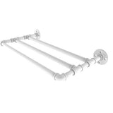 Allied Brass Pipeline Collection 30-in Wall Mounted Towel Shelf in Matte White