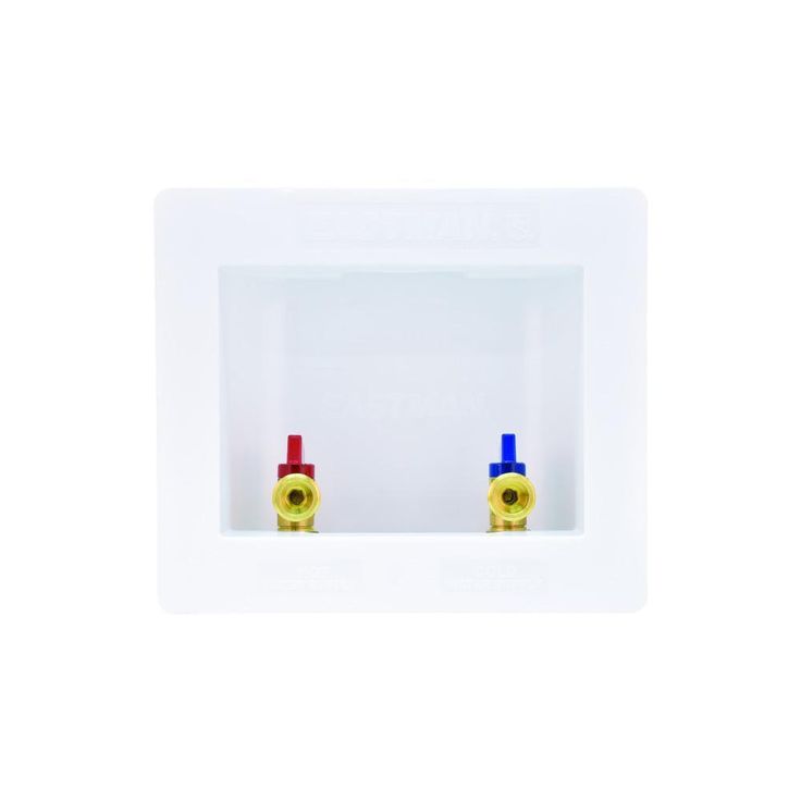 1/2 in. Push-Fit Plastic Center Drain Washing Machine Outlet Box