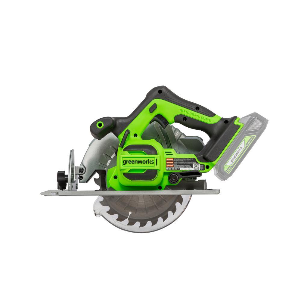 24-Volt Battery Cordless Brushless 7.25 in. Circular Saw Battery Not Included CR24L00 - Super Arbor