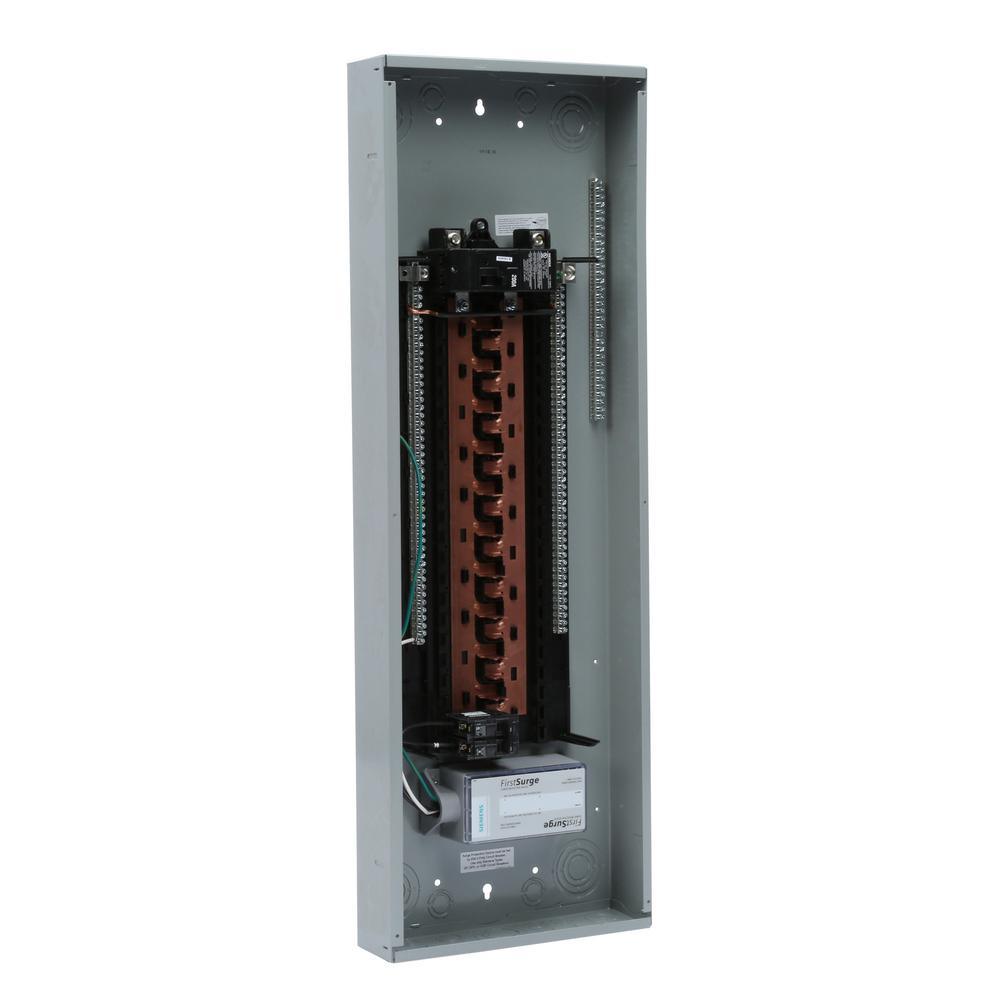 PL Series 200 Amp 40-Space 60-Circuit Main Breaker Load Center with 140kA FirstSurge Device Installed - Super Arbor