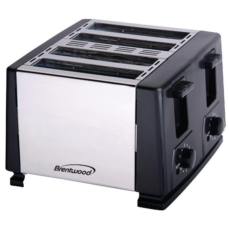 4-Slice Black Toaster