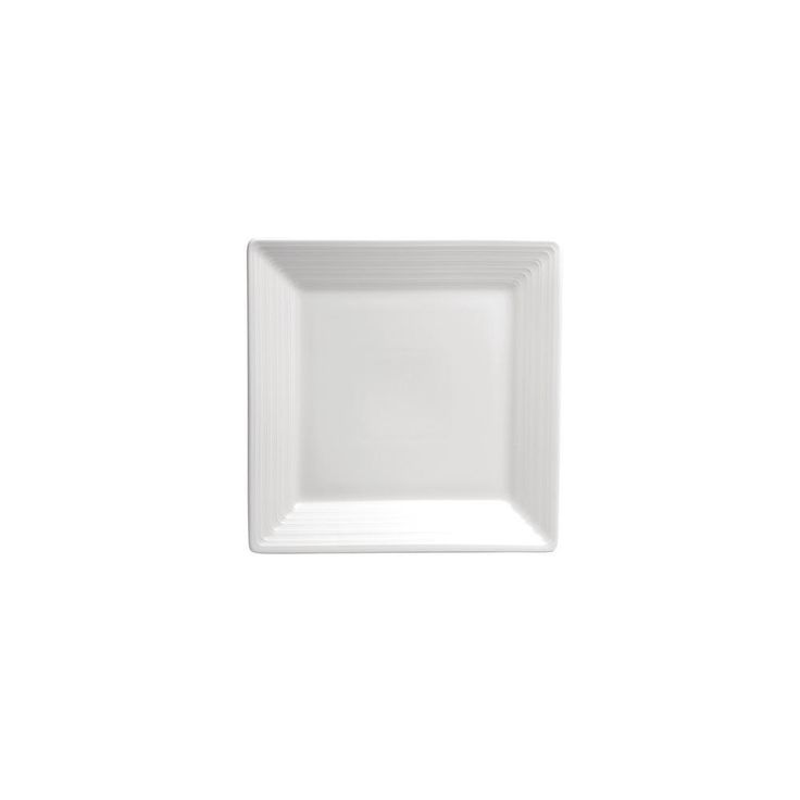 Botticelli  8.5 in. White Porcelain Square Rim Plates(Set of 24)