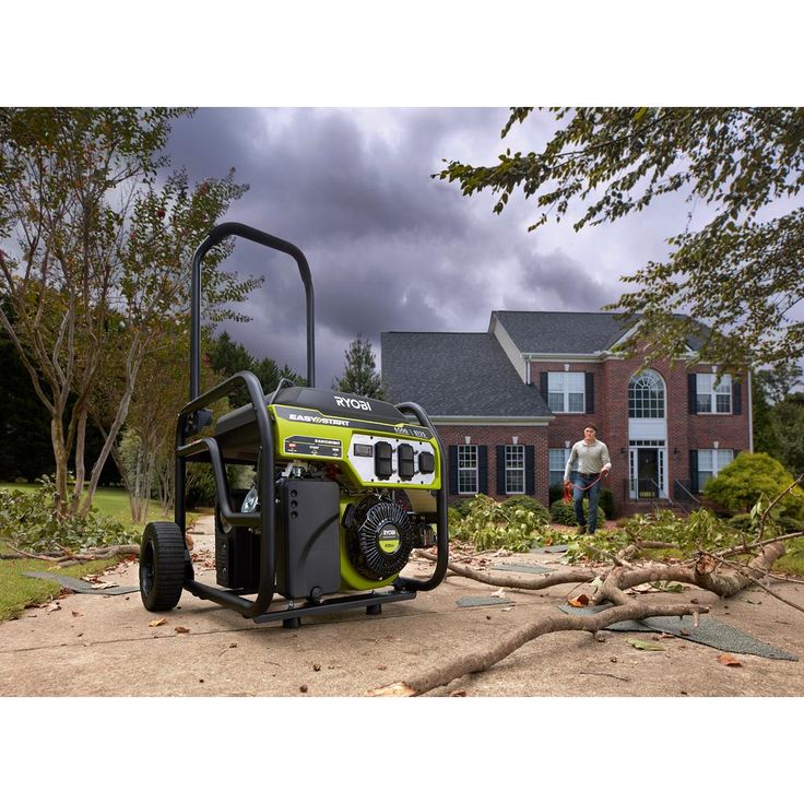 RYOBI 6,500-Watt Gasoline Powered Portable Generator with CO Shutdown Sensor