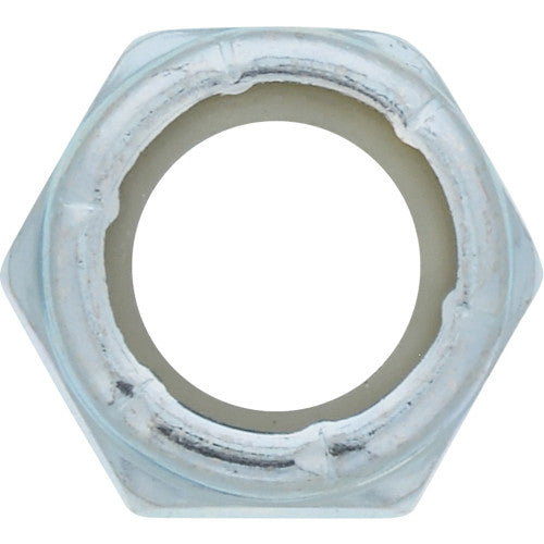 Hillman M8-1.25 mm Zinc-Plated Steel Metric Nylon Lock Nut, 50-Pack