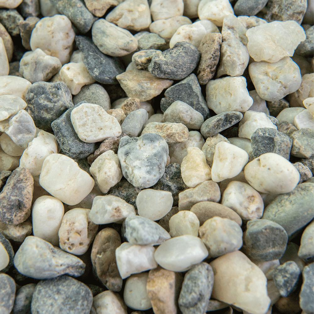 Southwest Boulder & Stone 0.50 cu. ft. 3/8 in. White Ice Bagged Landscape Rock and Pebble for Gardening, Landscaping, Driveways and Walkways