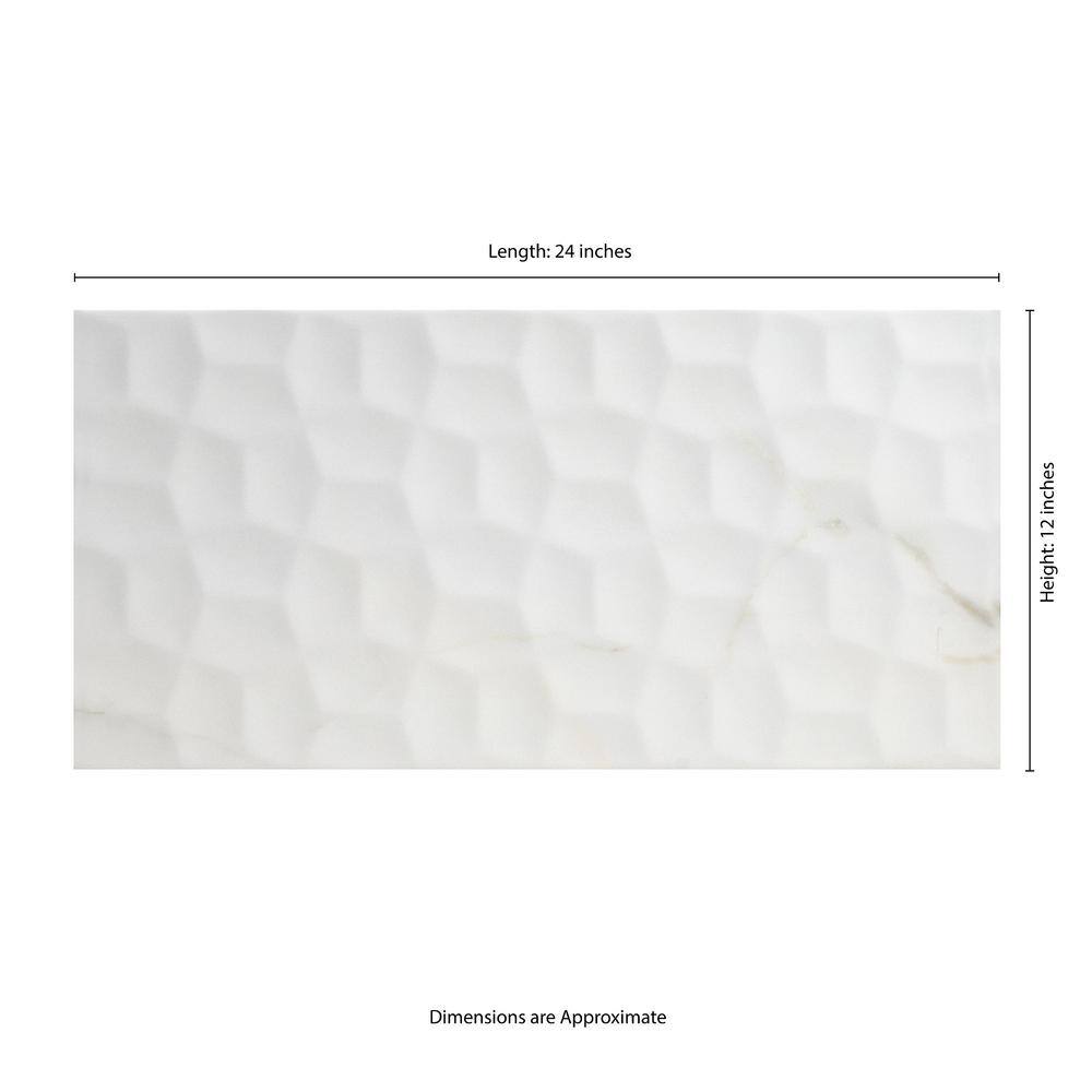 MSI Adella Viso Calacatta 12 in. x 24 in. Ceramic Matte Marble Look Wall Tile (840 sq. ft./Pallet)