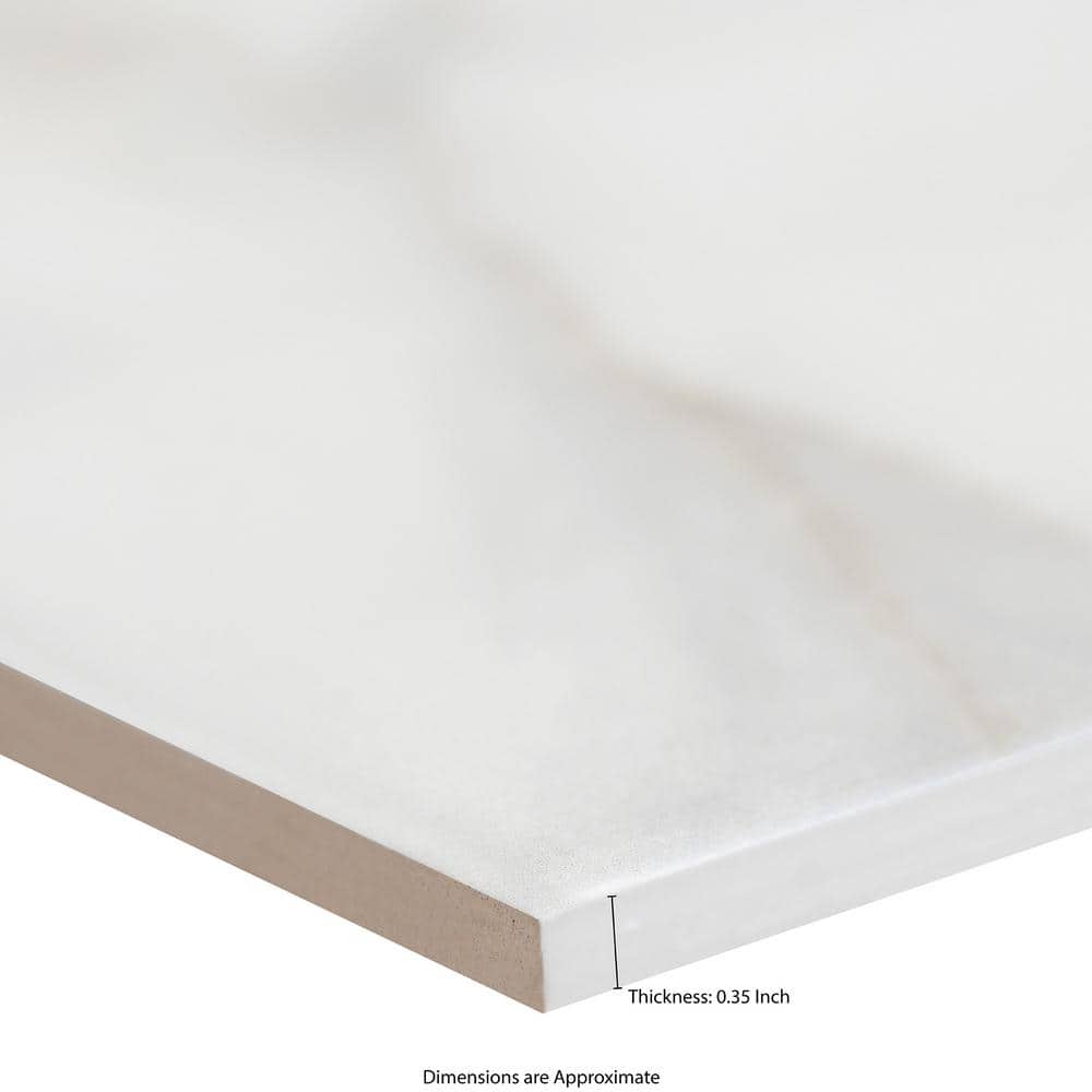 MSI Adella Viso Calacatta 12 in. x 24 in. Ceramic Matte Marble Look Wall Tile (840 sq. ft./Pallet)