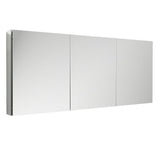 59 in. W x 36 in. H x 5 in. D Frameless Recessed or Surface-Mounted Bathroom Medicine Cabinet