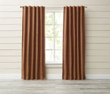 Style Selections Roberta 84-in Brick Polyester Room Darkening Thermal Lined Single Curtain Panel