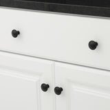 1-1/4 in. (31.5 mm) Matte Black Cabinet Knob - Super Arbor