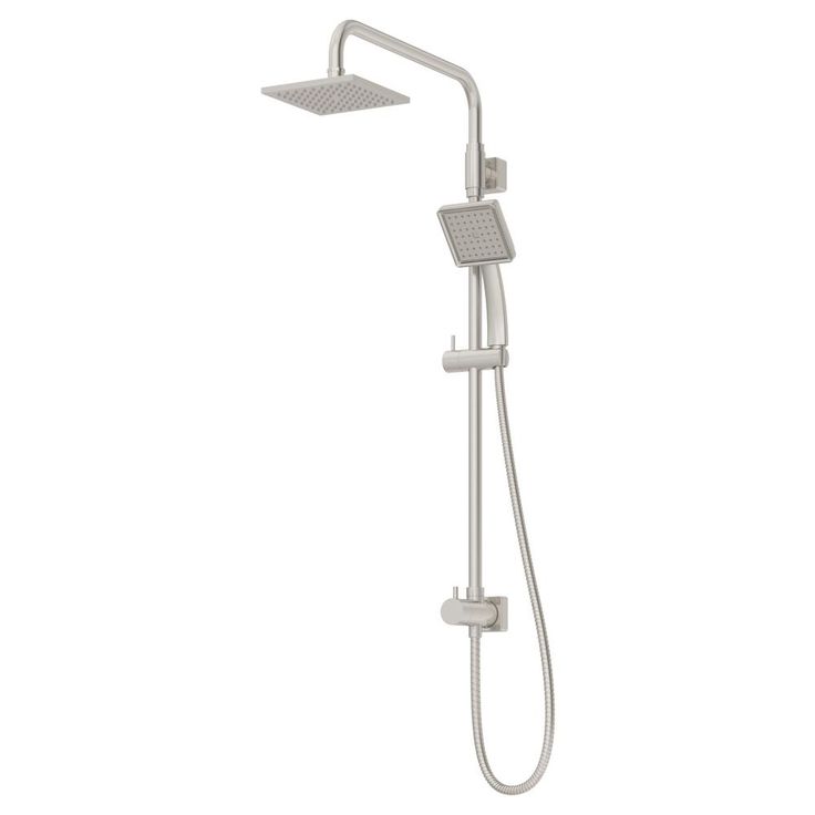 Duro 1-Spray Handheld Showerhead and Fixed Showerhead Combo in Polished Chrome (Valve Not Included)
