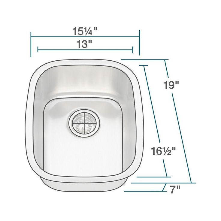 Undermount Stainless Steel 15 in. Single Bowl Bar Sink