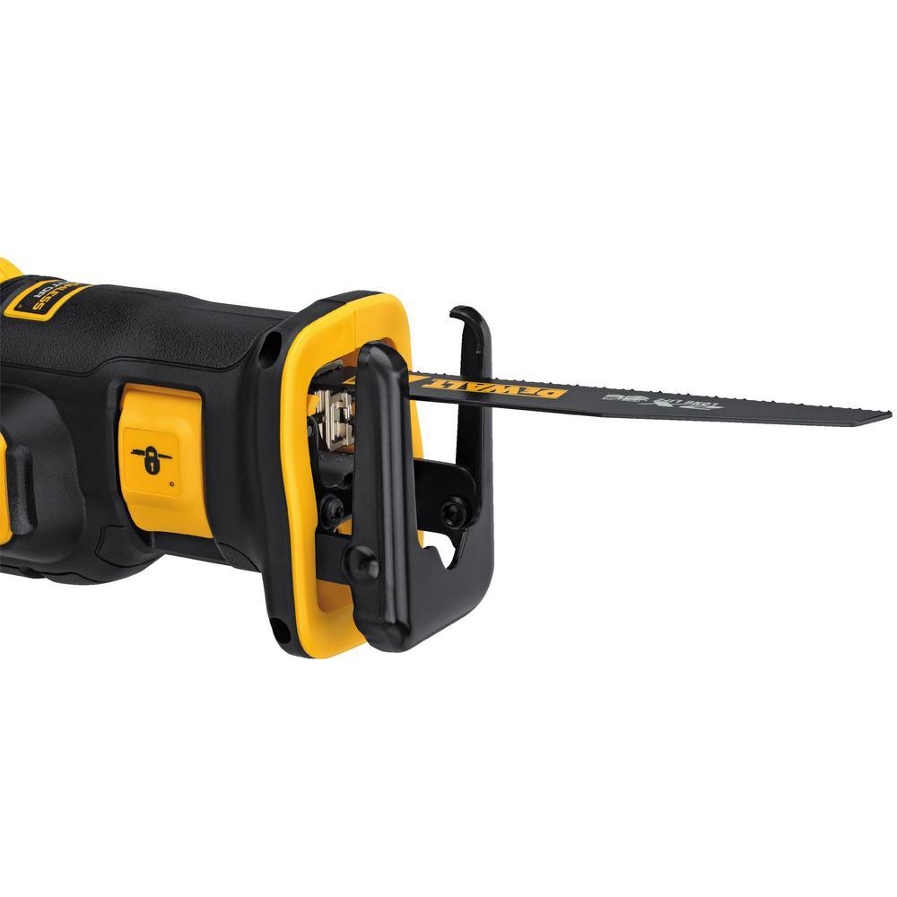 20-Volt MAX XR Lithium-Ion Cordless Brushless Compact Reciprocating Saw Kit with Battery 5Ah, Charger and Contractor Bag - Super Arbor