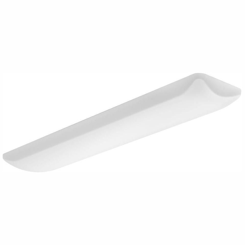 45 -Watt Matte White Integrated LED Flushmount - Super Arbor