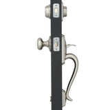 Camelot Satin Nickel Double Cylinder Deadbolt with Georgian Knob Door Handleset - Super Arbor
