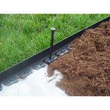 Valley View Industries 20 ft. Long x 2 in Depth x 1.5 in Height No Dig Edging Polyethylene with Extra Nails