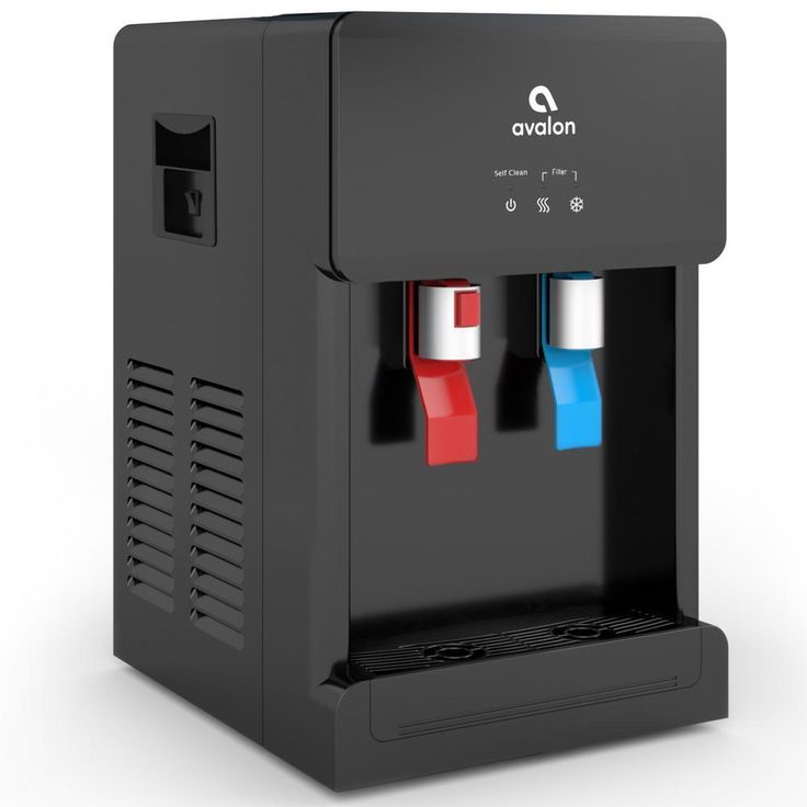 Countertop Self Cleaning Touchless Bottle less Water Cooler Dispenser, Hot/Cold Water, NSF/UL/Energy Star, Black